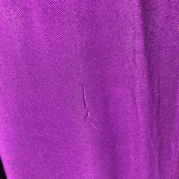 Long Solid Purple Scarf/Wrap - Picture 6 of 6